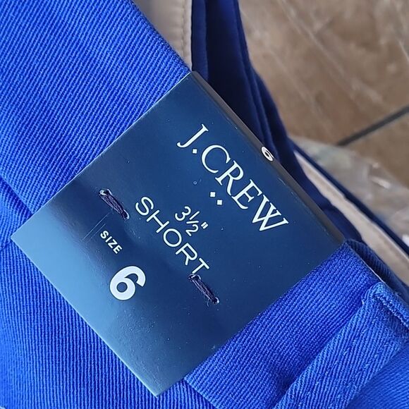 J. Crew 3.5" Classic Chino Short Regal Blue Women's Size 6 NWT - Picture 2 of 7